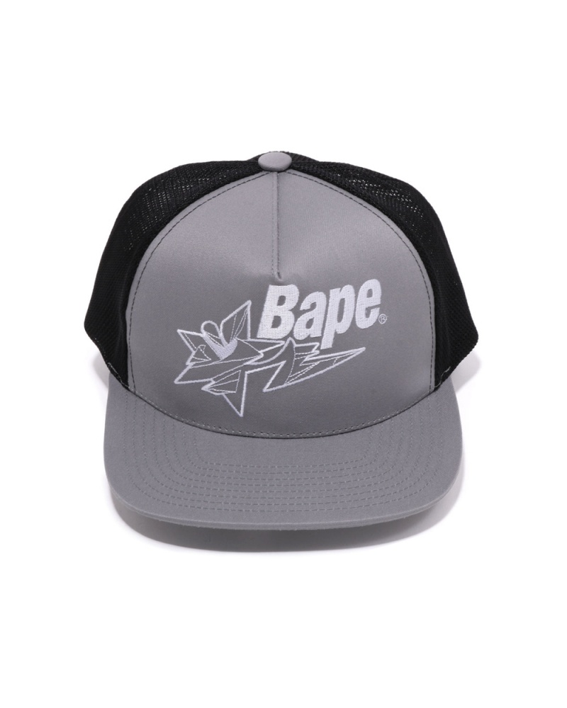 Chapeaux Bape X LDG Mesh Grise Homme | LPI-40297931